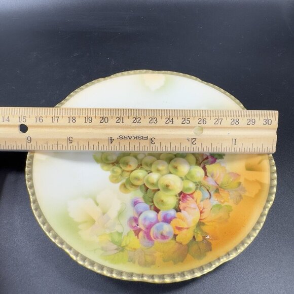 Royal Rudolstadt Prussia Porcelain Hand Painted Dish Plate Antique 6inch Set 2 - Picture 2 of 12